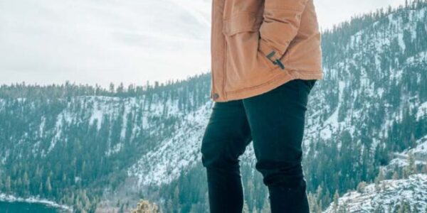 Jeremy in the mountains wearing Xero Denver boots.