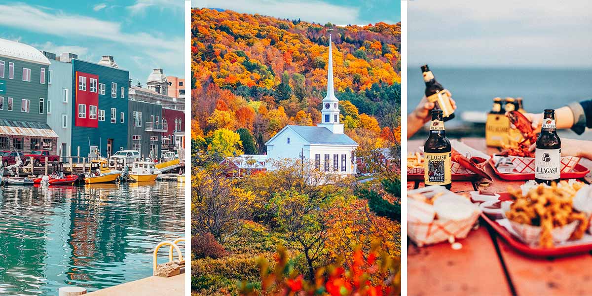 This New England road trip itinerary visits Massachusetts, Maine, New Hampshire, Vermont, Connecticut, and Rhode Island and captures as much of New England's charm, beauty, history and quirkiness as possible in ten days - with plenty of stops for witches, ghosts, and lobsters along the way.