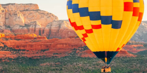hot air balloon over mesa airzona